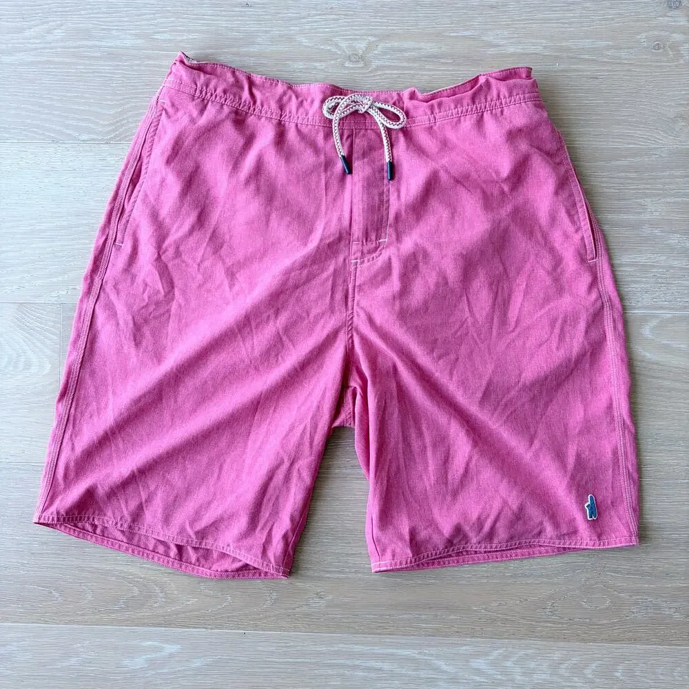 JOHNNIE-O Men's Cove Half Elastic Surf Swim Shorts Large